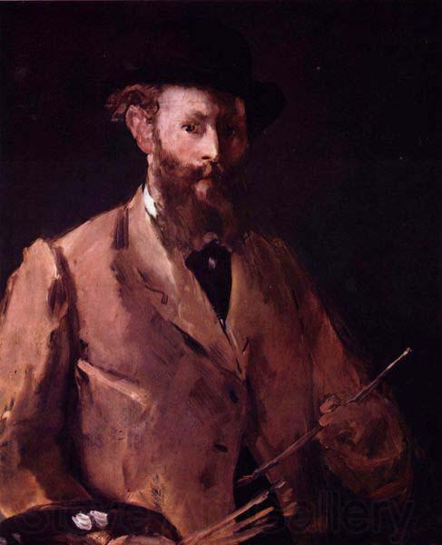 Edouard Manet Self portrait with palette Spain oil painting art